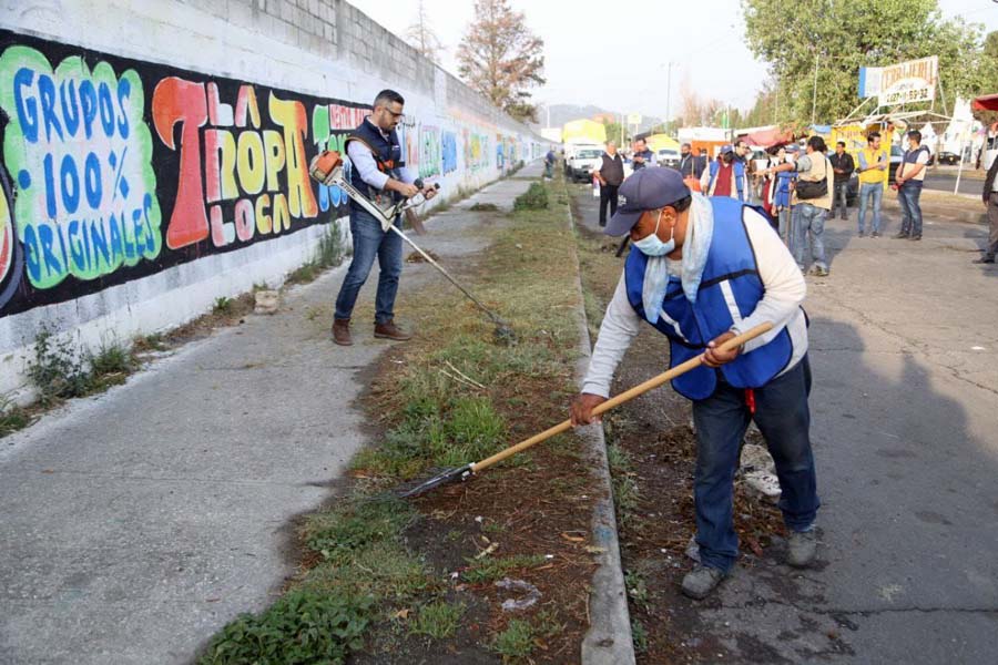 Realiza Ayuntamiento de Puebla trabajos de mejoramiento en Bulevar Xonacatepec