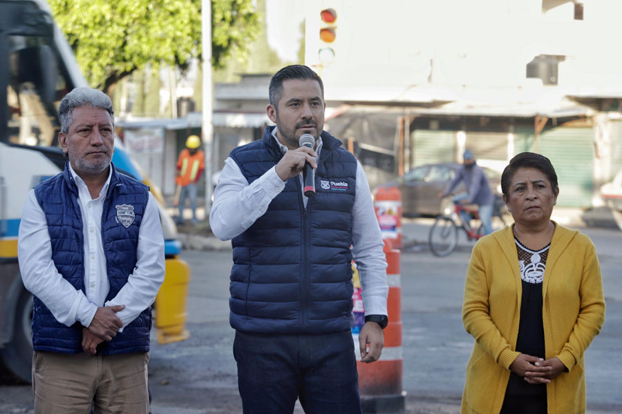 Supervisó Ayuntamiento de Puebla obra en la 16 de Septiembre