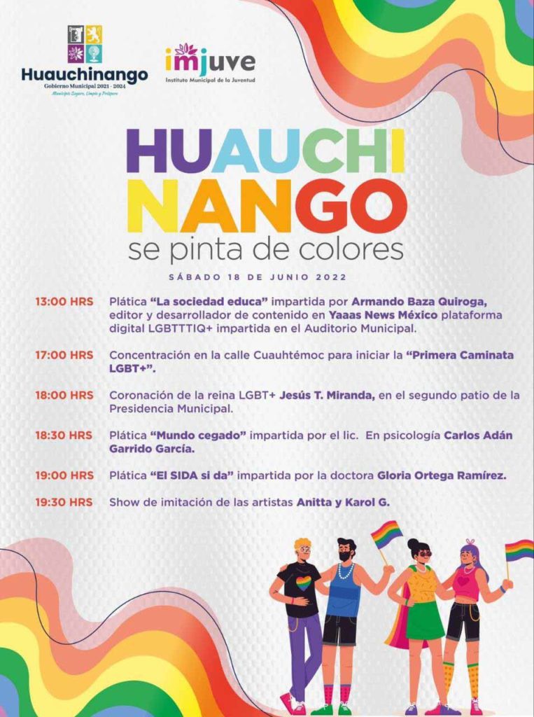 En Huauchinango se llevará a cabo la primera marcha LGBTTTIQ+