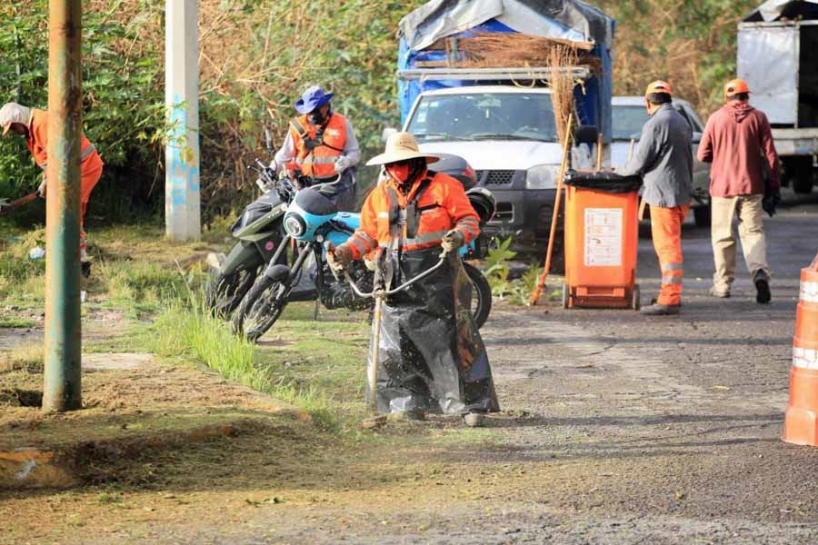 Lleva Ayuntamiento de Puebla jornada de limpieza en La Margarita