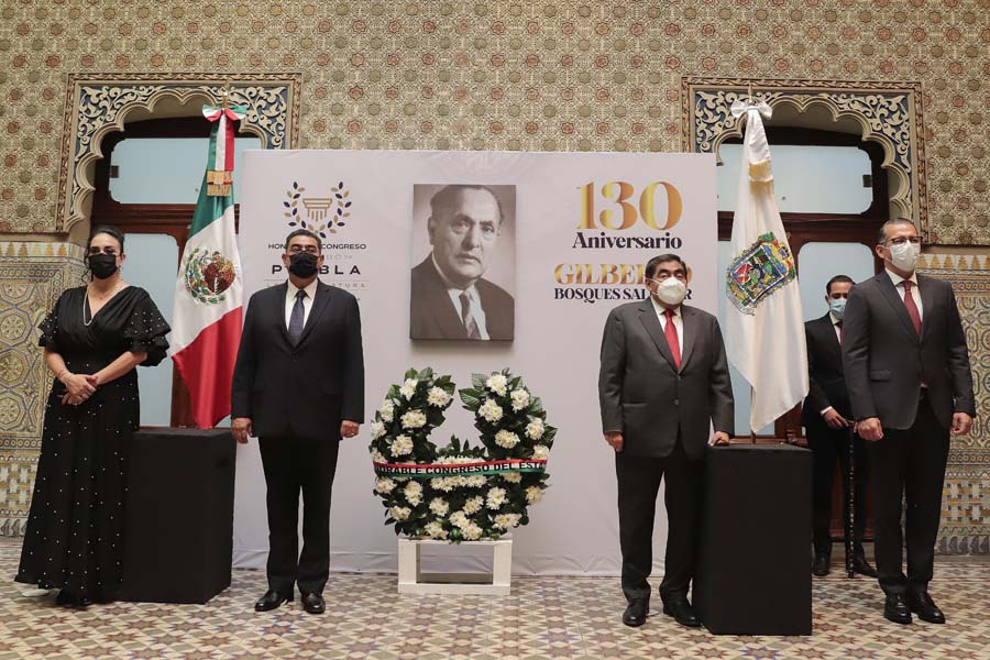 Presidió gobernador homenaje a Gilberto Bosques: hombre universal y fuente de política exterior