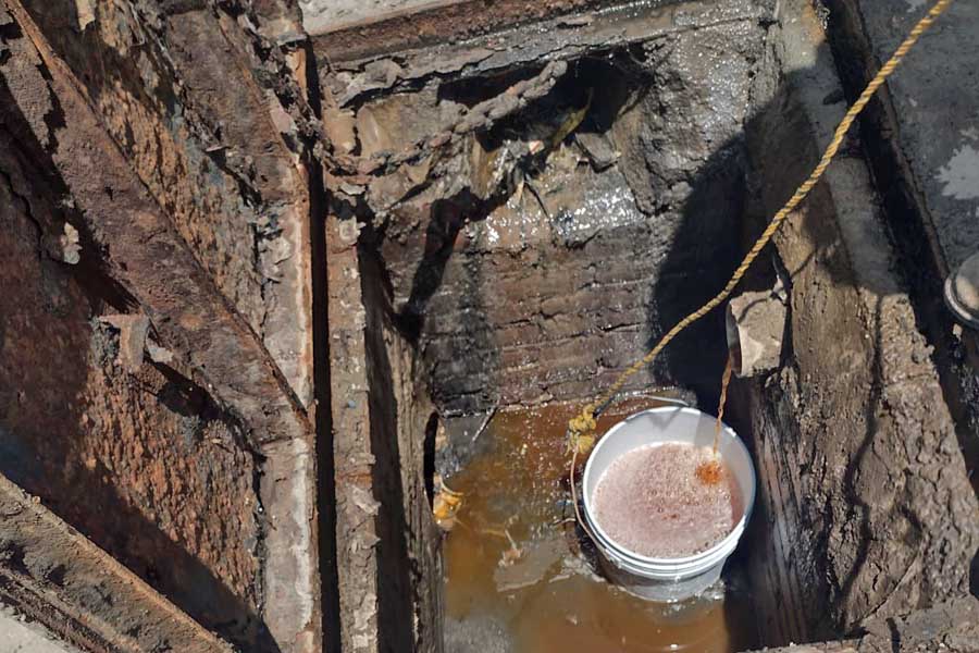 Clausuró SOAPAP descargas ilegales de pollerías de la Central de Abasto