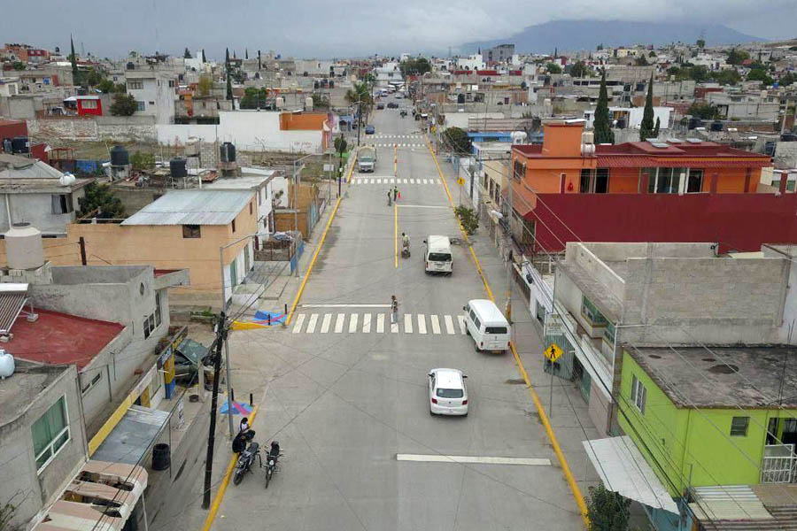 Inauguró Eduardo Rivera obra en San Jerónimo Caleras