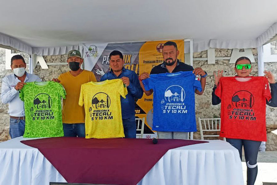 Presentaron Playera Conmemorativa de la carrera “Pasionix Tecali 2022”