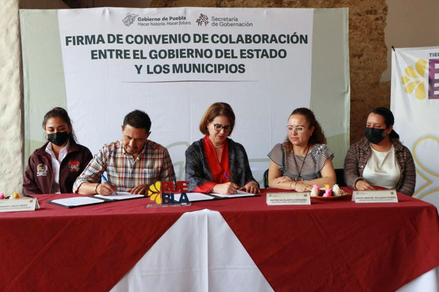 Firmaron convenio SEGOB y el Ayuntamiento de Tlatlauquitepec