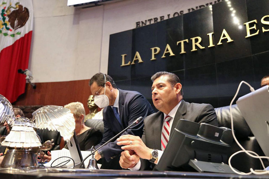 Minuta de la Guardia Nacional en el Senado informa Alejandro Armenta