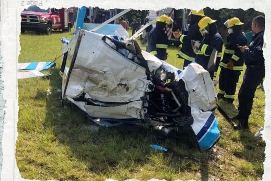 En Valle de Bravo: se desploma avioneta y deja una persona fallecida