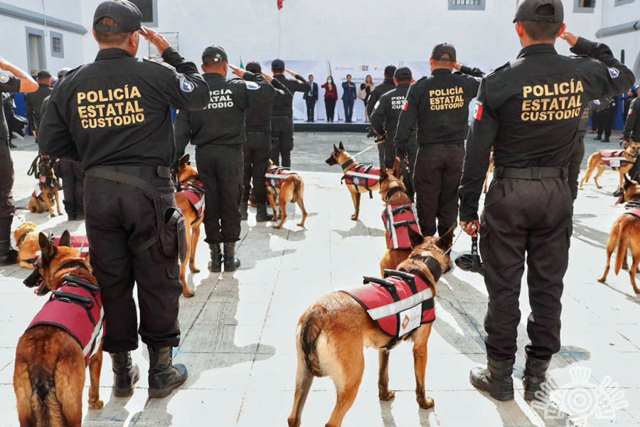 Con binomios caninos, SSP refuerza vigilancia en centros penitenciarios