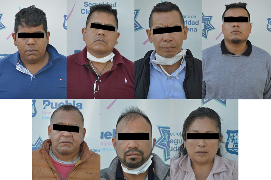 Siete integrantes de “Los Cubanos”, fueron detenidos por la policía municipal de Puebla