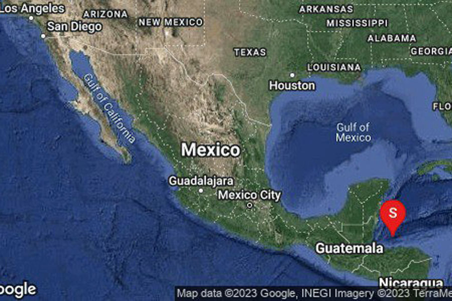 Se registró sismo de magnitud 5.5 en Chetumal, Quintana Roo