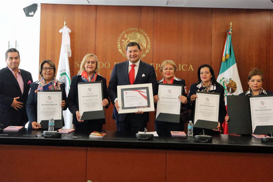 Reconoce el Senador Armenta la vocación de servicio del Voluntariado de la Cruz Roja Puebla