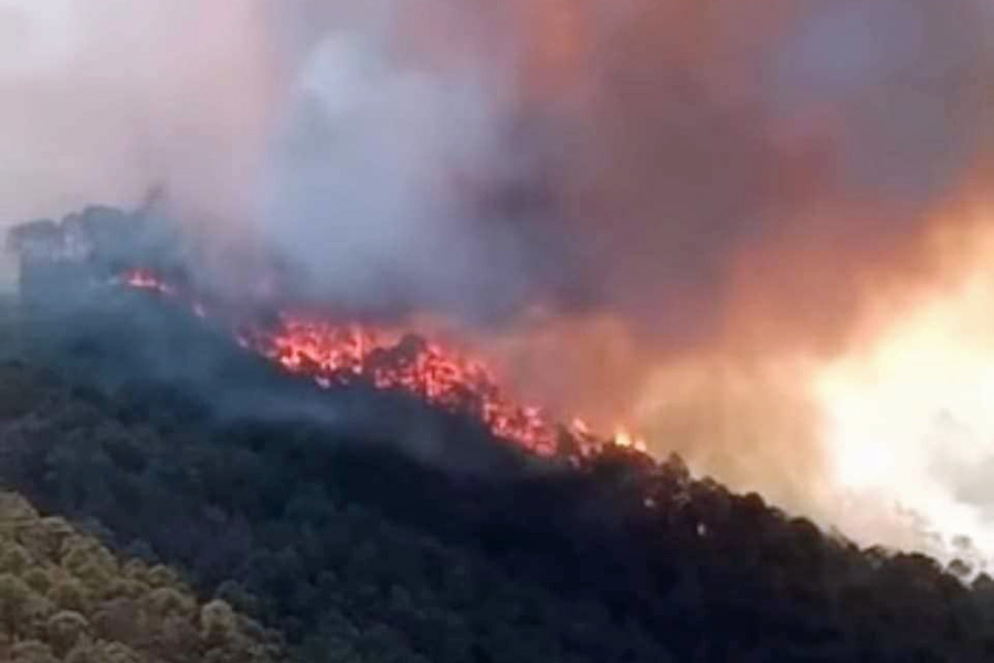 Controlado al 80 por ciento el incendio forestal en Ixtacamaxtitlán