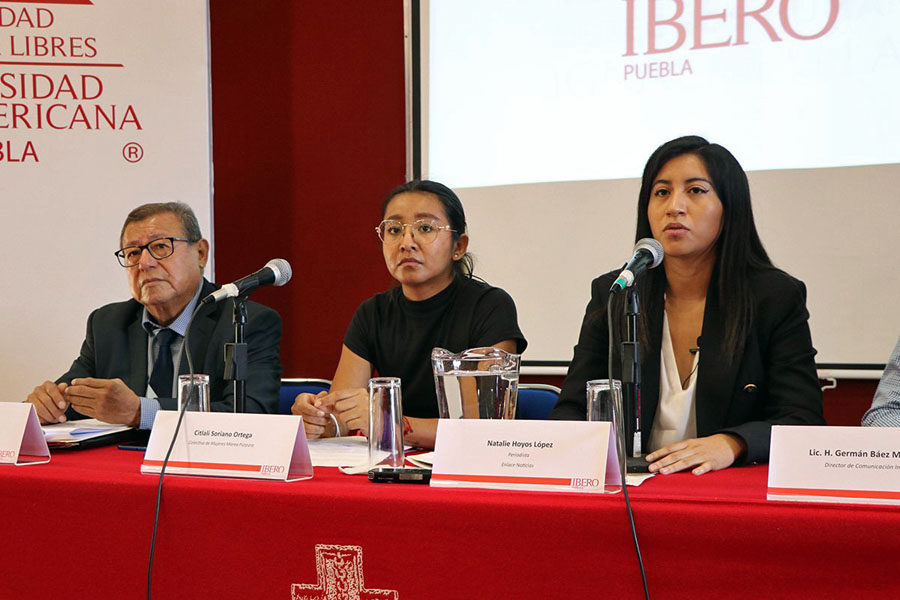 Pidió Ibero Puebla justicia ante violaciones contra la periodista Natalie Hoyos