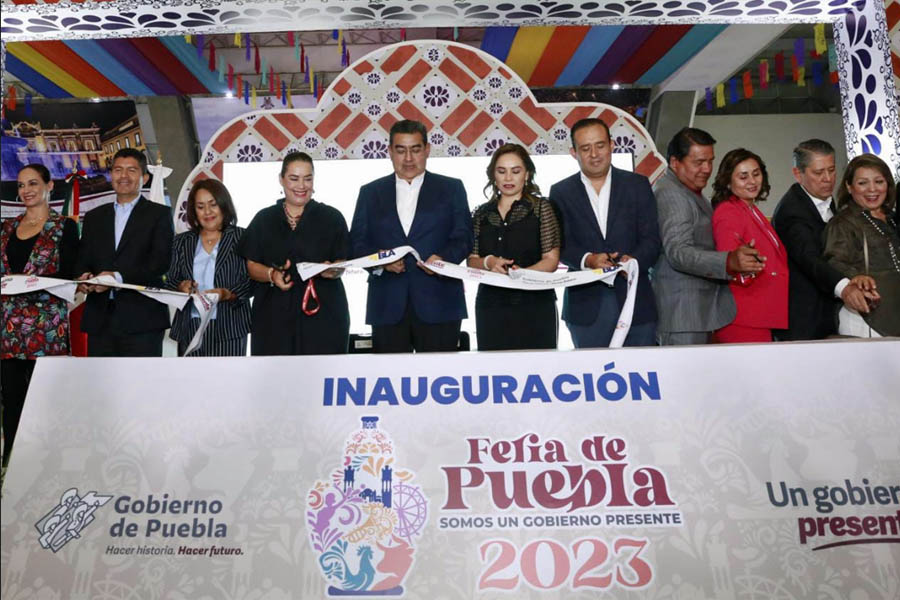 Inauguró Sergio Salomón Feria de Puebla 2023: “en el estado se vive en familia”