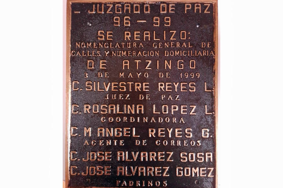 Atzingo cumple 24 años de la nomenclatura general de calles y numeración domiciliaria