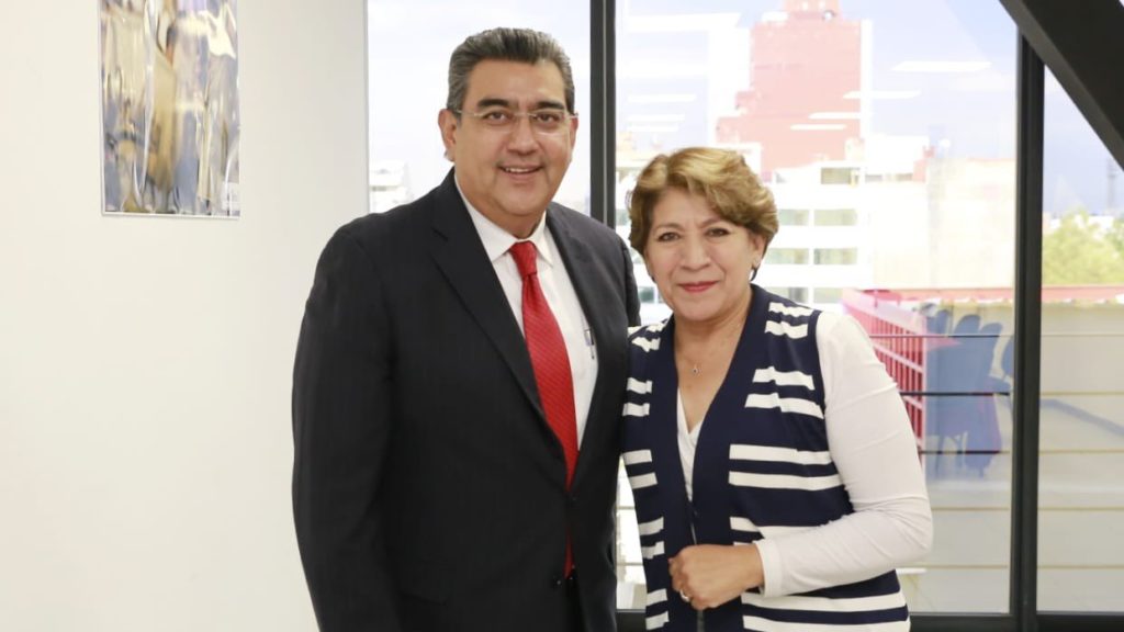 Gobernador Sergio Salomón Céspedes Peregrina felicita a Delfina Gómez