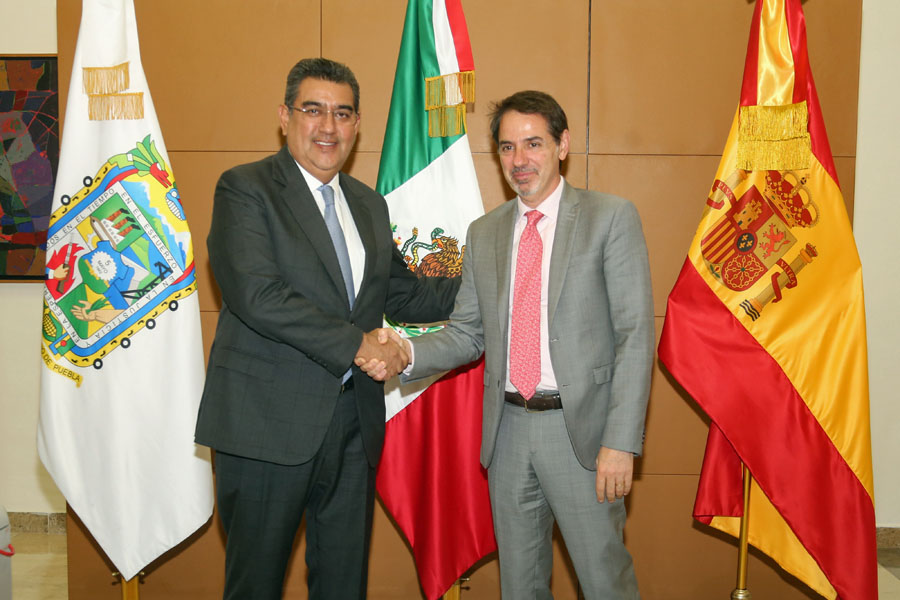 Sostuvo Sergio Salomón Céspedes reunión con embajador de España en México