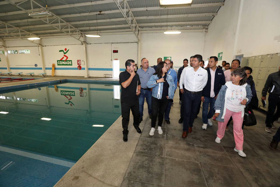 Ayuntamiento de Puebla invierte 8 mdp en la rehabilitación del complejo acuático municipal del sur