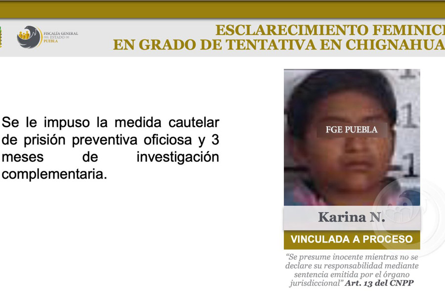 Vinculan a proceso a madre que agredió a cuchilladas a su hija de 7 años en #Chignahuapan