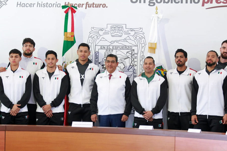 Puebla, sede de eventos internacionales; Sergio Salomón invita a juego de selección de basquetbol varonil