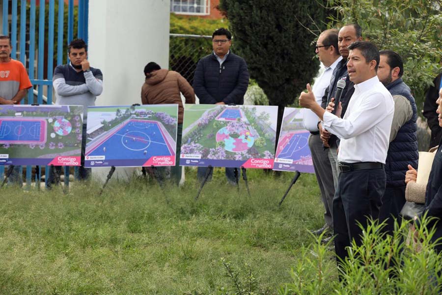 Ayuntamiento de Puebla arranca rehabilitación de cancha El Cobre