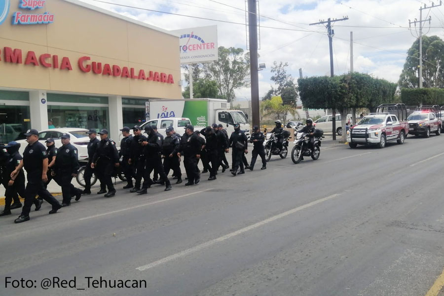 Policías de Tehuacán se van a paro por falta de aumento salarial