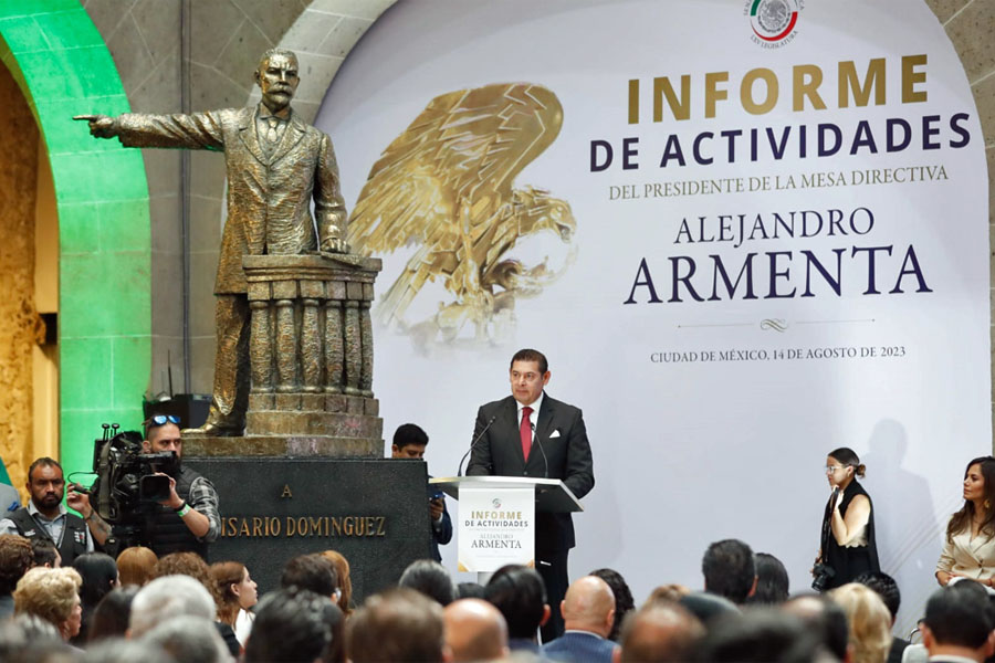 Armenta destaca división de poderes y reconoce la transformación que vive el país