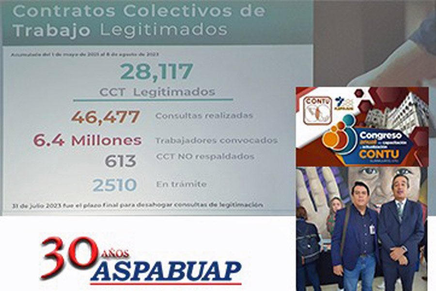 La ASPABUAP dentro de los 28 mil sindicatos en México que han legitimado su CCT