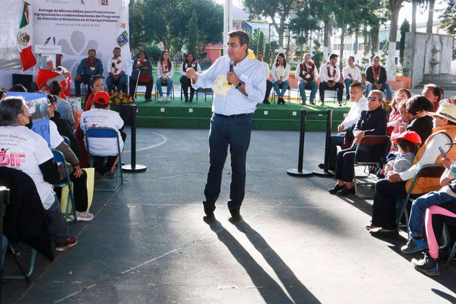 Mediante una política social, gobierno de Puebla fortalece a productores de la región Esperanza