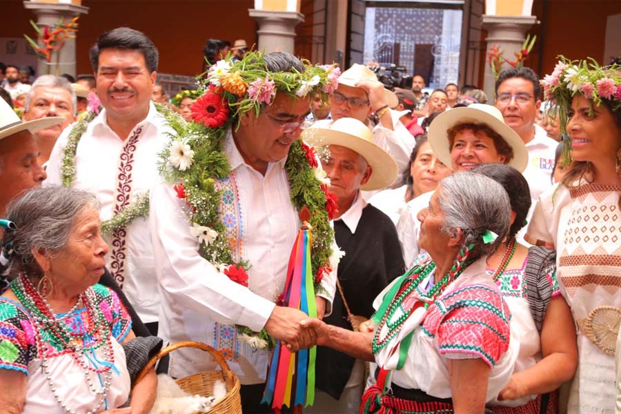 En Puebla, fortalecidos inclusión y reconocimiento de pueblos indígenas: Sergio Salomón