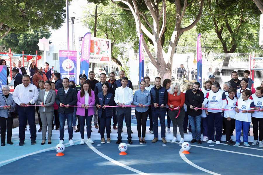 Puebla capital sigue sumando parques rehabilitados, ahora en San Baltazar Campeche