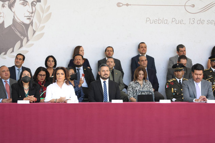 Participó Adán Domínguez en ceremonia de la Gesta de Los Niños Héroes de Chapultepec