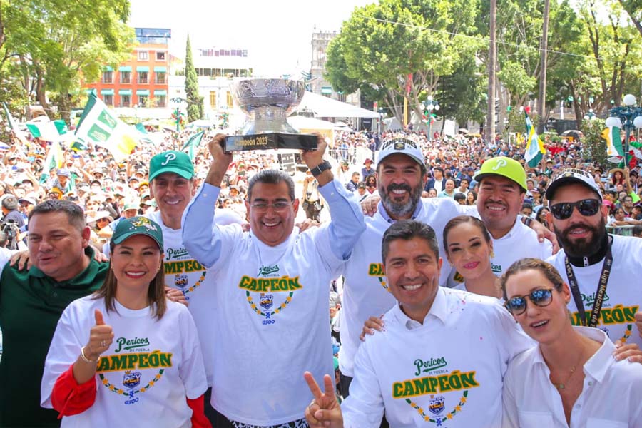 Festeja Puebla campeonato de Pericos; Sergio Salomón reconoce labor del equipo