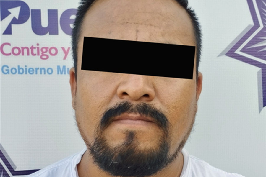 "El Kong", integrante de “Los Chilangos” fue detenido por la policía municipal de Puebla