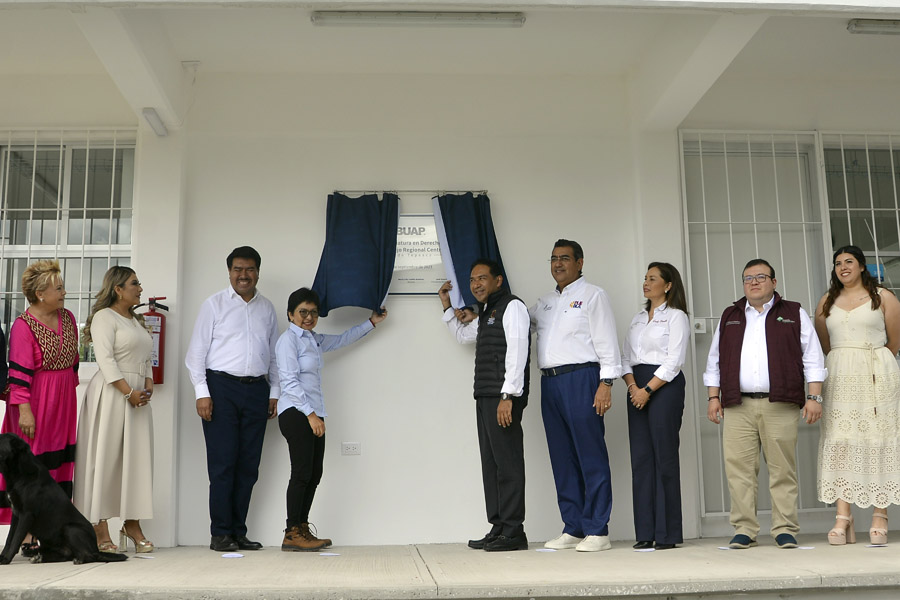 BUAP y gobierno del estado inauguran edificio de la Licenciatura en Derecho en Tepeaca