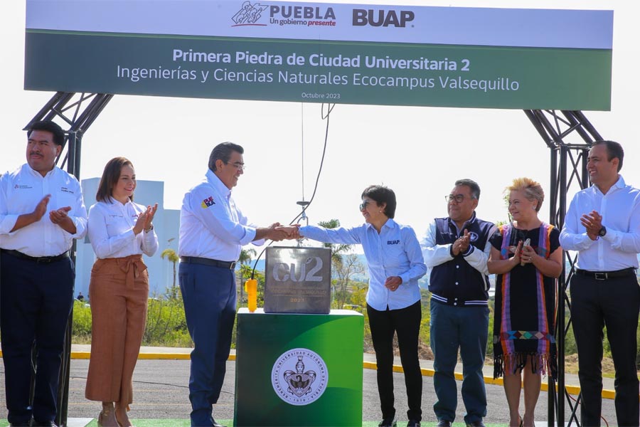 Iniciaron rectora y gobernador construcción de CU2 de la BUAP