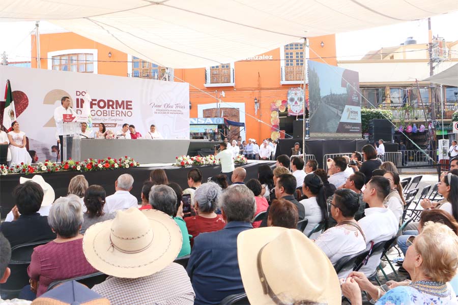 El gobernador Sergio Salomón asistió a los informes de los ediles de Atlixco, Izúcar y Chiautla