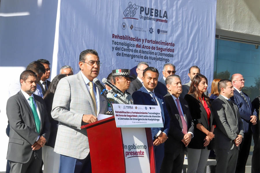 Con rehabilitación de arco, gobierno estatal robustece seguridad en región de Huejotzingo