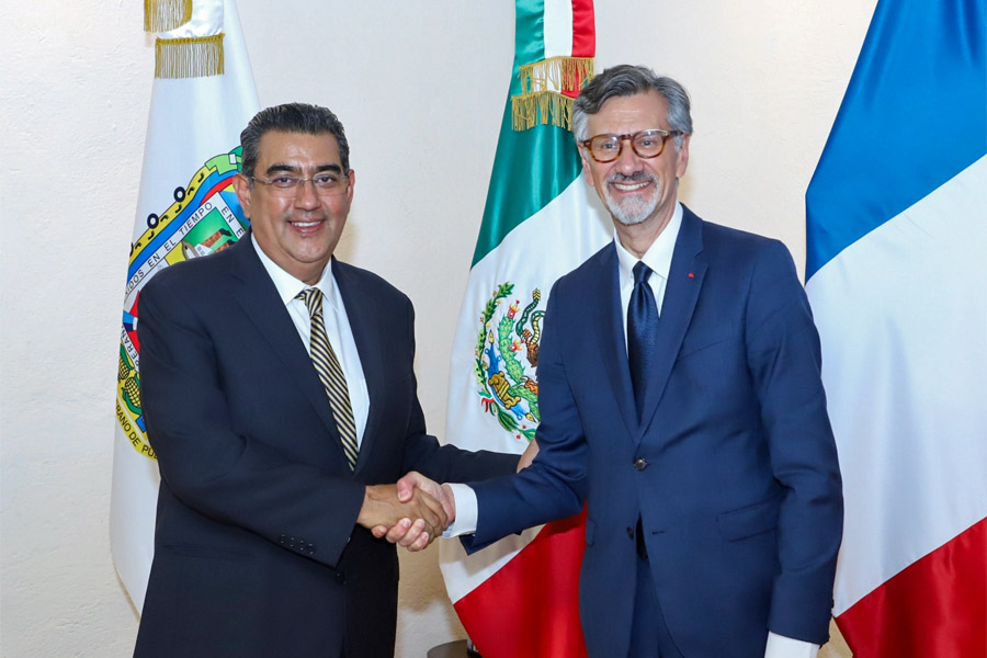 Recibirá Puebla inversión francesa en infraestructura de gas natural, anuncia Sergio Salomón