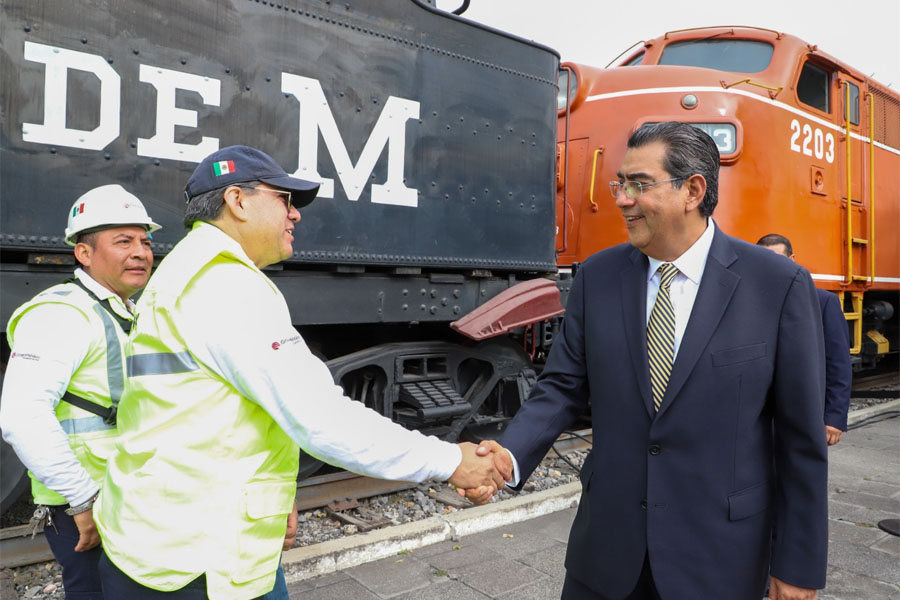 Con rehabilitación del sistema ferroviario, gobierno federal recupera patrimonio de México: Sergio Salomón