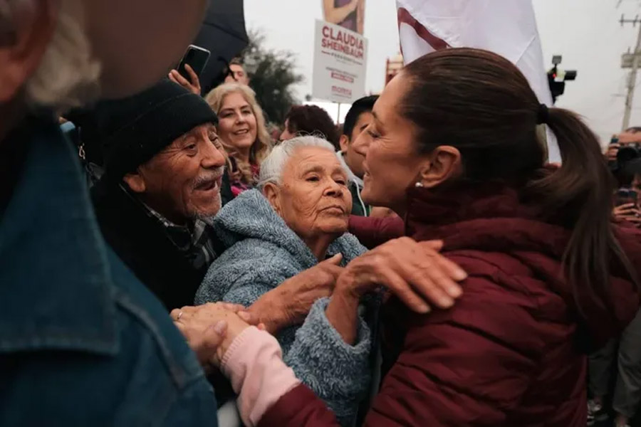 Vamos a seguir erradicando la corrupción porque la Cuarta Transformación es servir al pueblo: Claudia Sheinbaum ante militantes de Juárez, Nuevo León