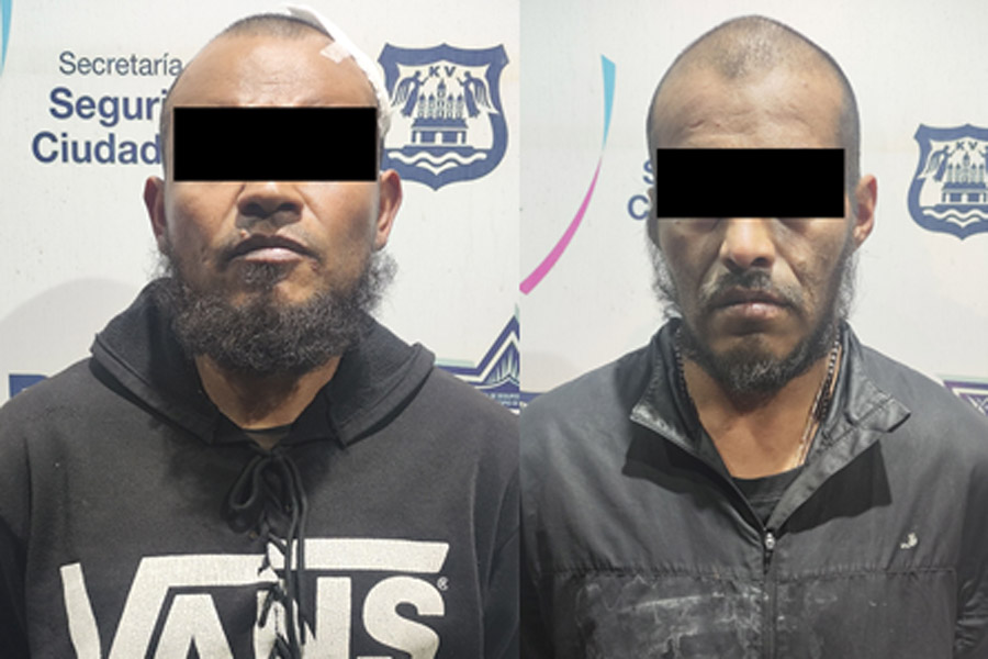 Tras una persecución, la policía municipal de Puebla detiene a tres personas por robo de cable