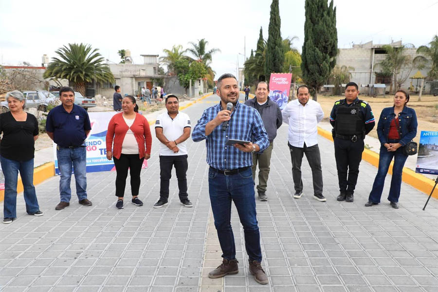 Gobierno municipal de Puebla mejora la infraestructura de San Pedro Zacachimalpa