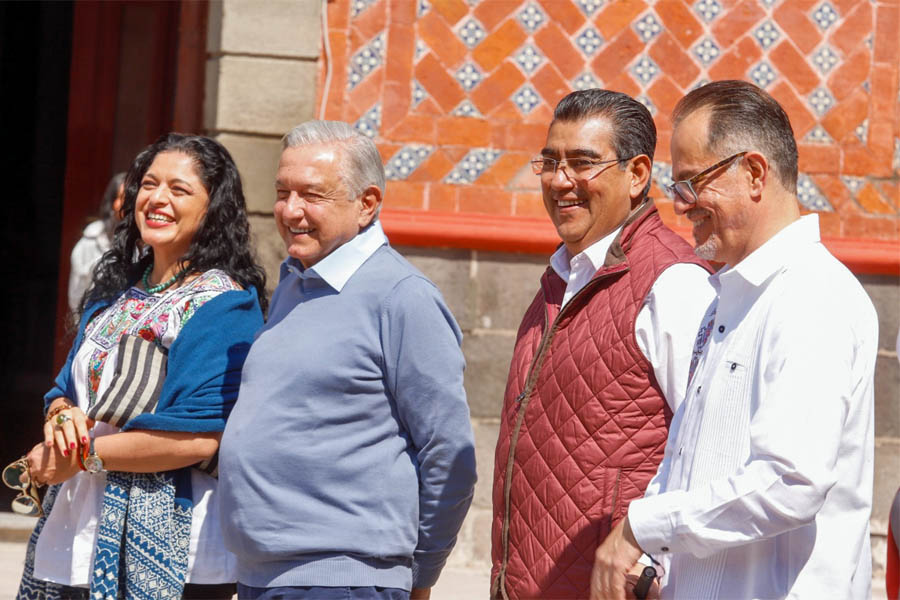 En Puebla, AMLO entrega obras del patrimonio cultural