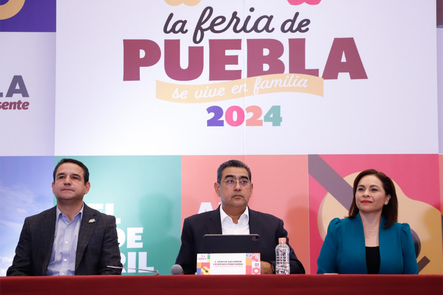 Expondrá Feria de Puebla 2024 unidad familiar y grandeza del estado; Sergio Salomón presenta evento