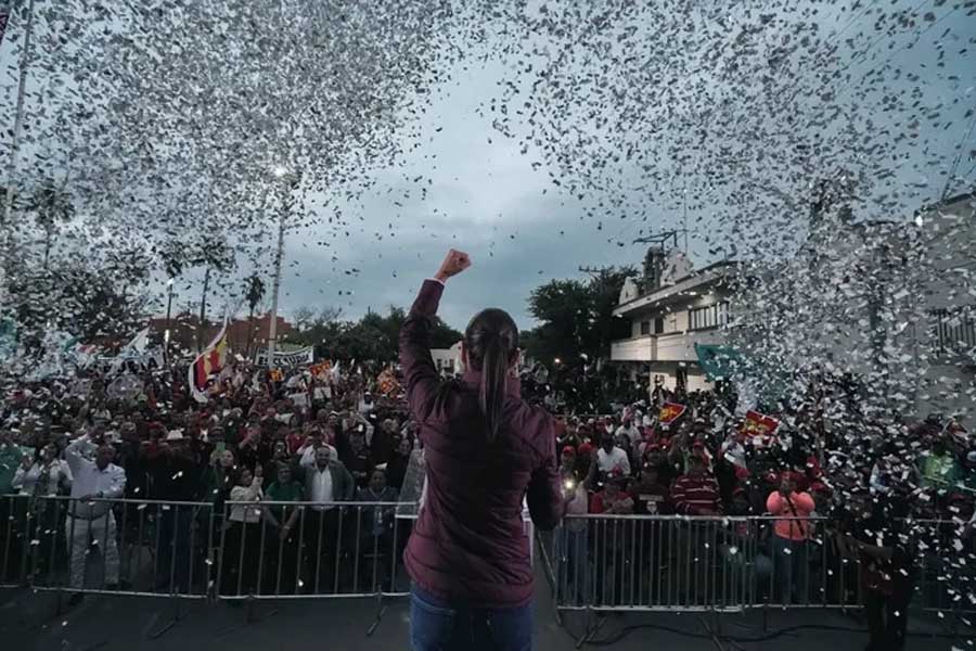 “Con la 4T, mujeres libres y seguras siempre”: Claudia Sheinbaum desde Ciénega de Flores, Nuevo León