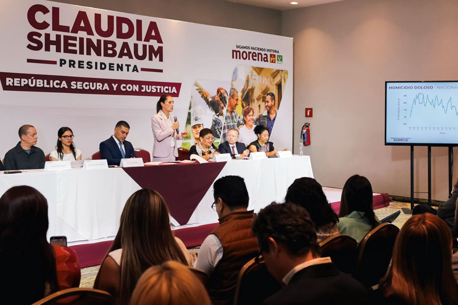 Claudia Sheinbaum presenta su estrategia de seguridad: “República Segura y con Justicia”