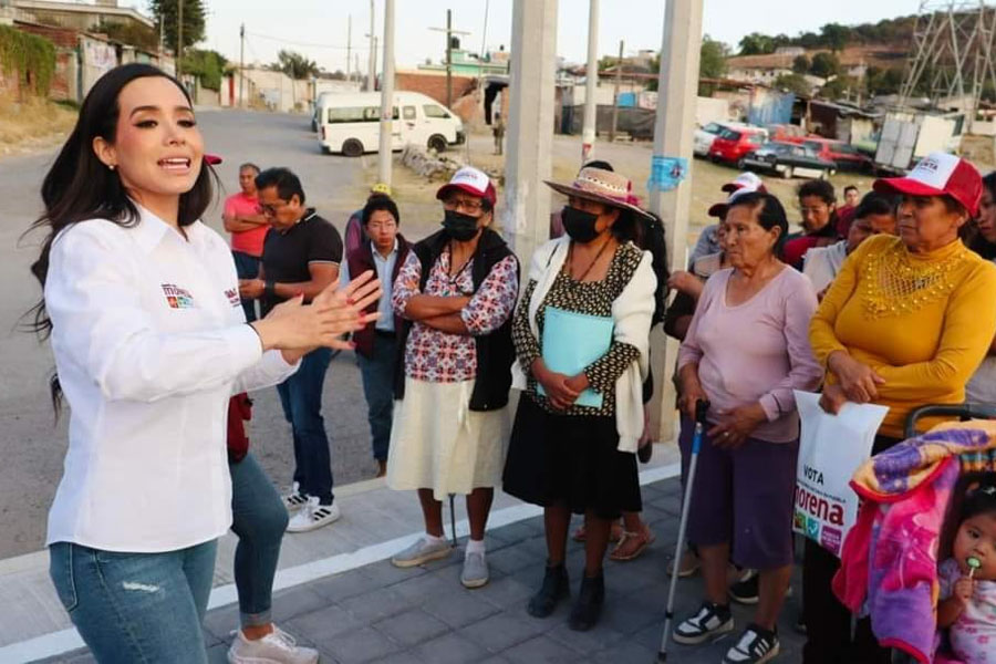 Seguridad, violencia a mujeres y falta de agua, principales peticiones hechas a Grace Palomares