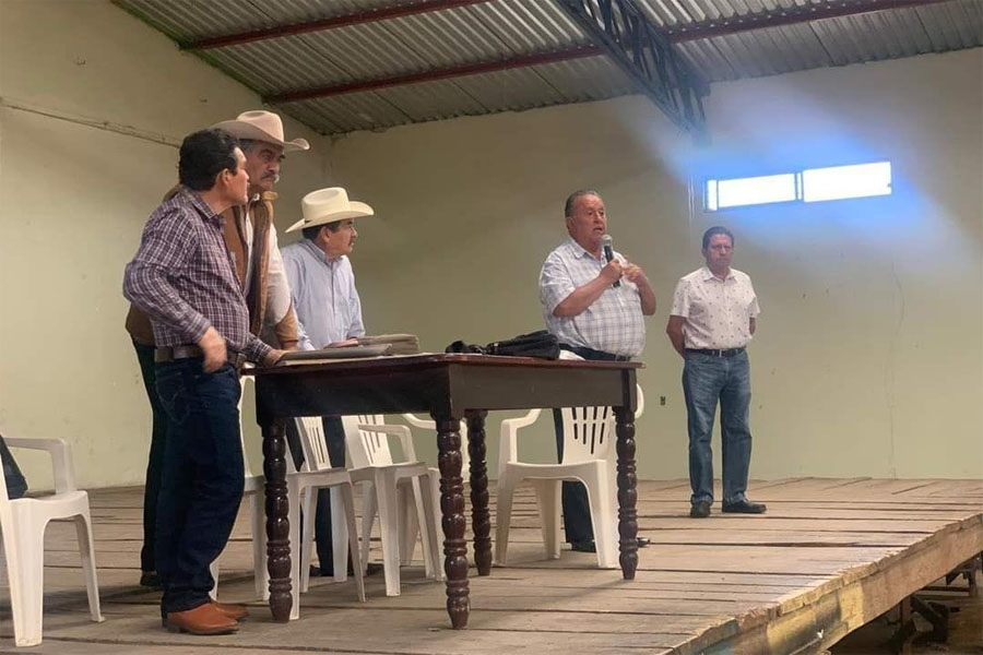 Asistió Mario Olvera a Asamblea Ejidal en Ciénaga Larga