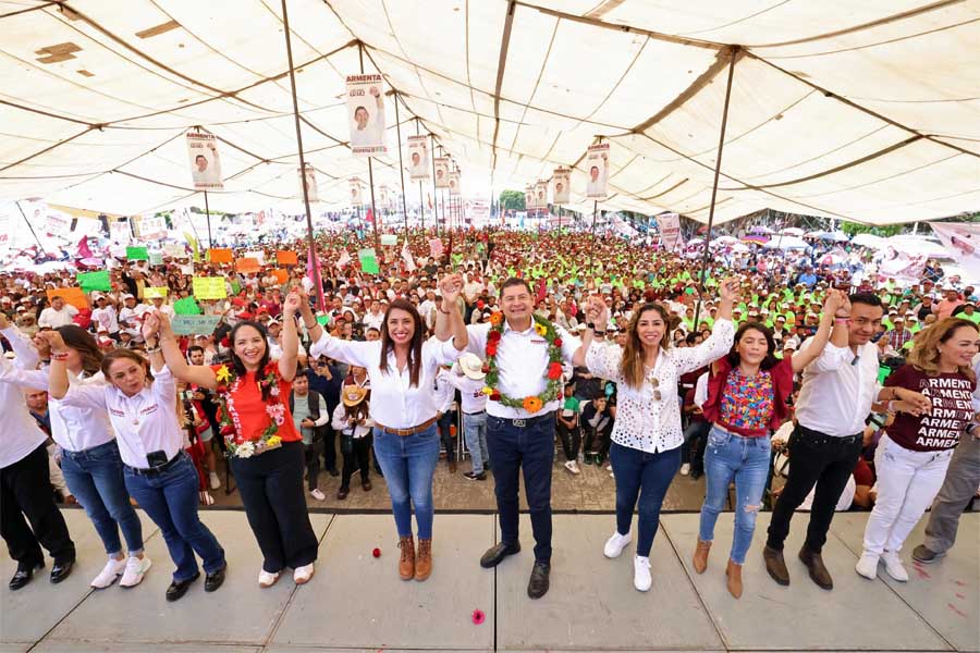 Estación turística ferroviaria y seguridad para Huejotzingo asegura Armenta